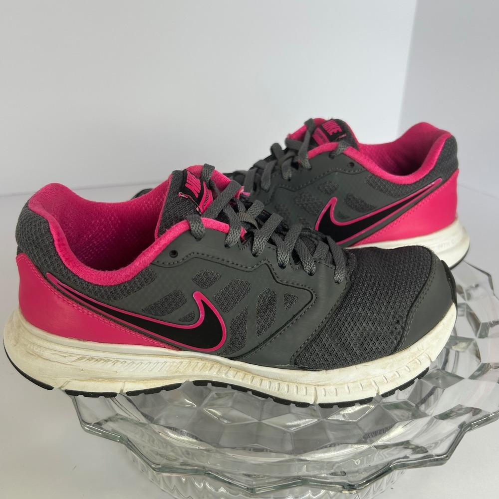 Nike Downshifter‎ 6 Running Shoes Gray Pink Sneakers Womens Size 6.5